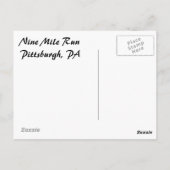 Carte Postale ruisseau près de canard creux (Dos)