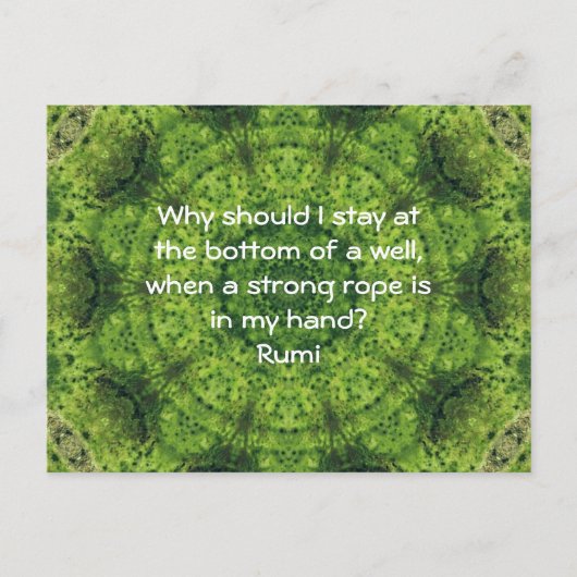 Carte Postale Rumi Agir Citation Inspirante Dit (Devant)
