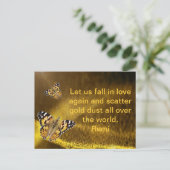 Carte Postale Rumi Chute de nouveau amoureuse (Debout devant)