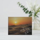 Carte Postale Rumi cite la vie. Vous n'êtes pas qu'une goutte... (Debout devant)