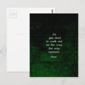 Carte Postale Rumi Inspiration Avoir une citation de la foi (Devant / Derrière)