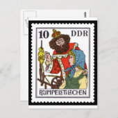 Carte Postale Rumpelstiltskin 10 DDR 1976 (Devant / Derrière)