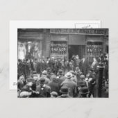 Carte Postale Run on East Side Bank, New York, 1912 (Devant / Derrière)