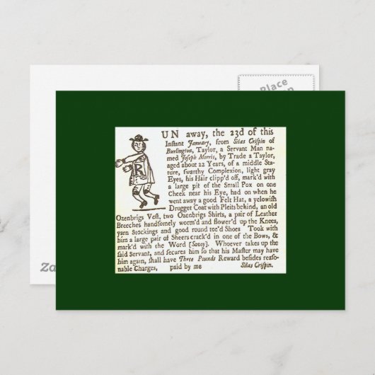 Carte postale Runaway (Devant / Derrière)