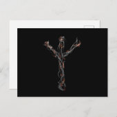 CARTE POSTALE *RUNE ALGIZ* (Devant / Derrière)