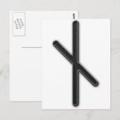 Carte Postale Rune Nyd de Futhark (Devant / Derrière)