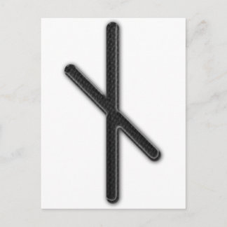 Carte Postale Rune Nyd de Futhark