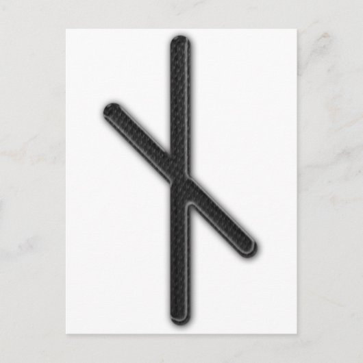 Carte Postale Rune Nyd de Futhark (Devant)
