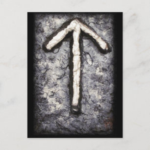 Carte Postale Rune Tiwaz - Symbole norse