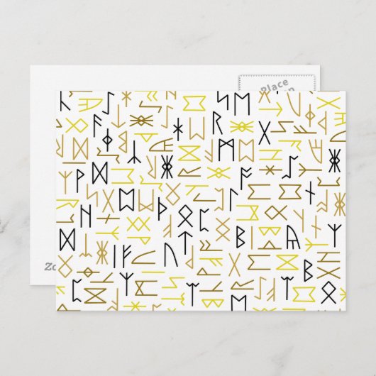 Carte Postale Runes (Devant / Derrière)