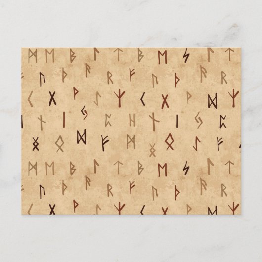 Carte postale Runes (Devant)