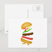 Carte Postale Runnin burger (Devant / Derrière)