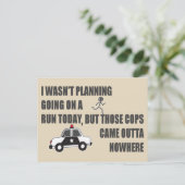 Carte Postale Running From The Cops (Debout devant)