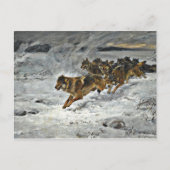 Carte Postale Running Wolf Pack (Devant)
