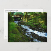 Carte Postale Runoff de Wahkeena Falls, Oregon (Devant / Derrière)