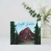 Carte Postale Runoff North Dakota Mountain (Debout devant)