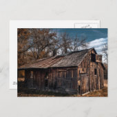 Carte Postale Rural Cabin or Old Barn (Devant / Derrière)