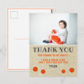 Carte Postale Russe Basketball Anniversaire Photo Merci (Devant / Derrière)