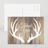 Carte Postale Russe Ferme Deer Antlers Merci (Devant / Derrière)