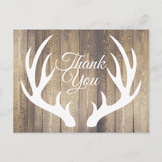 Carte Postale Russe Ferme Deer Antlers Merci (Devant)
