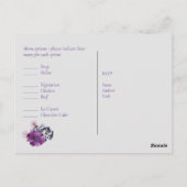 Carte Postale Russe Fuchsia Floral Mariage (Dos)