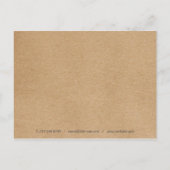 Carte Postale Russe Kraft Eucalyptus Feuille Merci d'affaires (Dos)