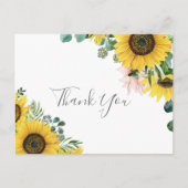 Carte postale Russe Merci de tournesol Eucalyptus (Devant)