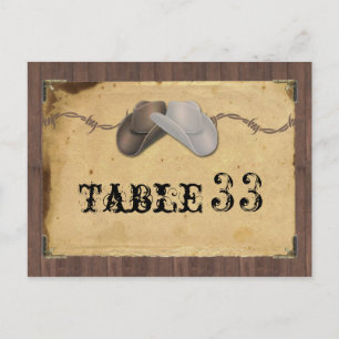 Carte Postale Russe Pays Cowboy Casquettes Barbed Numéro de tabl