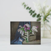 Carte Postale Russe violet et blanc Lilacs Photo florale (Debout devant)