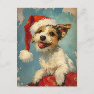 Carte Postale Russel Terrier Noël