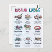 Carte Postale Russian cuisine (Devant / Derrière)