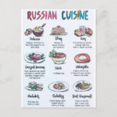 Carte Postale Russian cuisine (Devant)