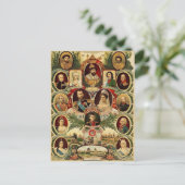 Carte Postale Russie impériale, tsars, tsarinas, tsar Nicolas (Debout devant)