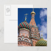 Carte Postale Russie, Moscou, place Rouge. St. Basil's 5 (Devant / Derrière)
