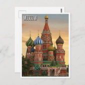 Carte Postale Russie Moscou Voyage (Devant / Derrière)