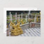 Carte Postale Russie, Saint-Pétersbourg, Peterhoff (aka 2 (Devant / Derrière)