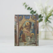 Carte Postale Russie, Yaroslavl, fresque dans la cathédrale St.  (Debout devant)