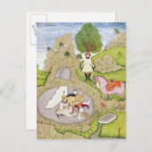 Carte Postale Rustam tuant le démon blanc (Devant / Derrière)
