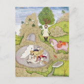 Carte Postale Rustam tuant le démon blanc (Devant)