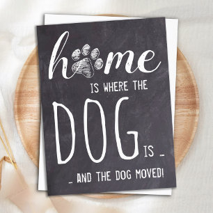 Carte Postale Rustic Accueil Nous avons déplacé le chien Faire-p