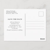 Carte Postale Rustic Baby’s Breath & String Lights Enregistrer l (Dos)