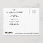 Carte postale Rustic Barn Country Fête des mariées (Dos)