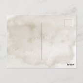 Carte Postale Rustic Boho Bouquet Fête des mariées moderne Invit (Dos)