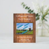 Carte Postale Rustic Chambres d'hôtes 🌿 Promotionnels (Debout devant)