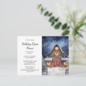 Carte Postale Rustic Country Business Company Fête de Noël (Debout devant)