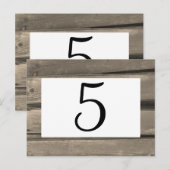 Carte Postale Rustic Country Grange Mariage de bois Numéro de ta (Devant / Derrière)