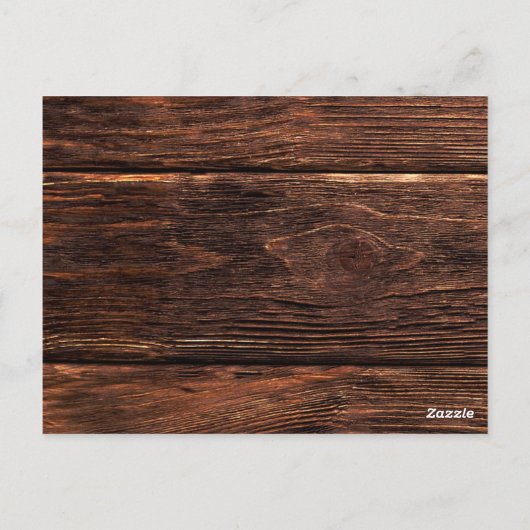 Carte Postale Rustic Country Mason String Lights Honeymoon Fund (Dos)