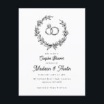 Carte Postale Rustic Farmhouse Couples nuptiale douche Invitatio<br><div class="desc">Rustic Farmhouse Couples nuptiale douche Invitation</div>
