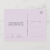 Carte Postale Rustic Lilac Multi Photo Mariage Gratitud y Amor (Dos)