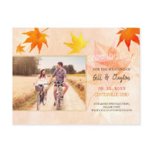 Rustic Maple Mariage Photo Enregistrer la date